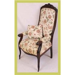 Provincial Arm Chair Carved Ladies' Oak Large #1626982