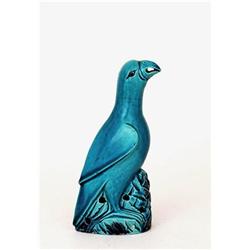 Old Chinese Export Turquoise Crackle Bird #1627105