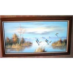 Oil Painting Ducks #1627175