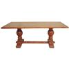 Image 1 : OLD WORLD EUROPEAN TRESTLE DINING ROOM TABLE #1627220