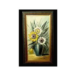 Floral Oil Painting Still Life Flowers Vase #1627260