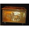 Antique English Brass Box on Wheels #1627307