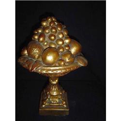 Antique Italian Footed Bowl of Fruit #1627318