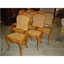 8 Louis XV Style Cherrywood Chairs (rep) #1627350