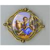 Louis Philippe French  Old Paris gold brooch #1627361
