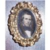 Rare American Daguerreotype gold brooch 1850 #1627362