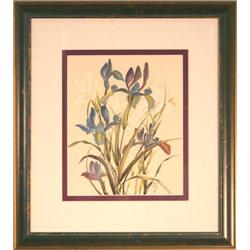 "The Iris" - watercolor and sumi-e on rice #1634019