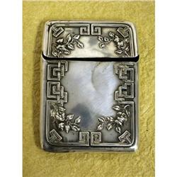 Vintage Sterling Silver Cigarette Card Case  #1634021