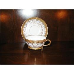 M. Redon Limoges Cup and Saucer 1882-1896 #1634043
