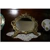 Brass Cherub Bevelled Mirror Easel C1890 #1634044