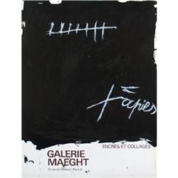 Tàpies   Encres Et Collages 1968 #1634136