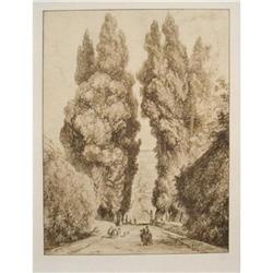 Cypress Avenue at the Villa D'Este Tivoi #1634283
