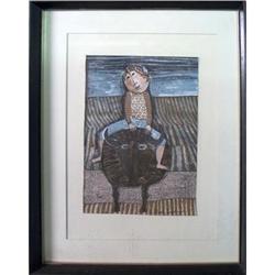 Rare Boulanger Boy on Bull #1634644