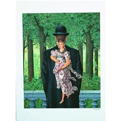 Magritte Lithograph facsimile signed with#1634684