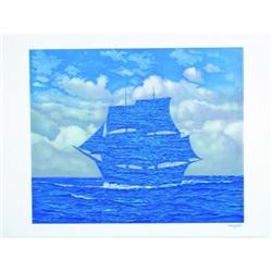 Magritte Lithograph facsimile signed with#1634685