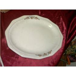 Old Large Flowered Platter Priced Lowered #1634709