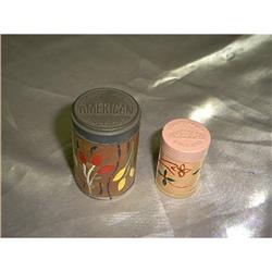 2 Snuff Containers Hand Painted Stamped  #1634744