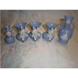 Lot of 5 Blue Porcelain Pieces Priced Lowered #1634748