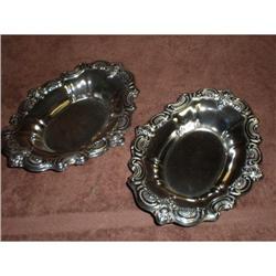 Set of Two Candy Trays Raised Flower Design #1634756