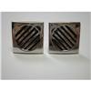 Image 1 : Pair of SWANK Silver Tone Cufflinks #1634776
