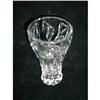 Image 1 : Raised Flowered Crystal Flaired Top Vase.  #1634780