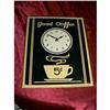 Image 1 : Tin Coffee Sign & Clock Works #1634800