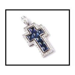 Sapphire Diamond Cross(price was $675) #1634822