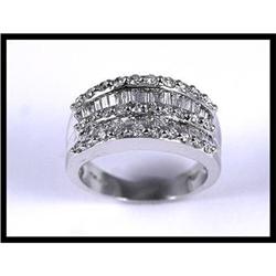 14K White Gold Diamond Ring #1634828