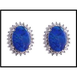 FINE COLOR OPAL DAIMOND EARRINGS WERE $800. #1634833