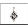Image 1 : WHITE GOLD ONYX DIAMOND PENDANT WAS $695.00 #1634834
