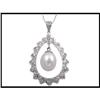 Image 1 : LARGE VINTAGE PENDANT WITH PEARL - DIAMONDS(Was#1634835