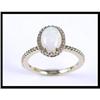 Image 1 : Lovely 14K Yellow Gold Opal and Diamond Ring #1634842