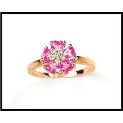 Pink Sapphire Diamond Ring(price was $695) #1634843