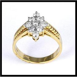 FANCY DIAMOND RING OF 18K GOLD #1634853