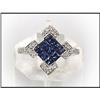 Image 1 : INVISIBLE SET SAPPHIRE DIAMOND RING WAS $800.00#1634856