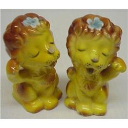 FIGURAL SALT & PEPPER - 2 LIONS #1634965