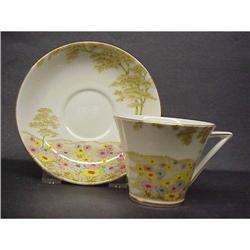 ANTIQUE MAYFAIR CHINA CUP and SAUCER DECO #1634986