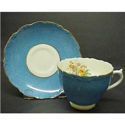 ANTIQUE SIGNED COALPORT CHINA TEACUP and SAUCER#1634987