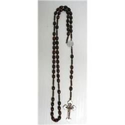 OLD ROSARY FINE SMALL WOODEN BEADS #1635002