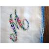 Image 1 : HANKY-PETIT POINT ROSES-MONOGRAM *M* #1635018