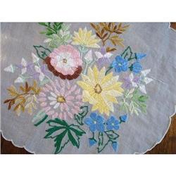 ORGANDY DOILY - Embroidery & Shaddow Work #1635020