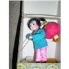 Image 1 : 4.5" Chinese Cloth Doll on Stand in Box #1635098