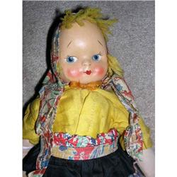 Molded Mask Face Doll Georgene type #1635114