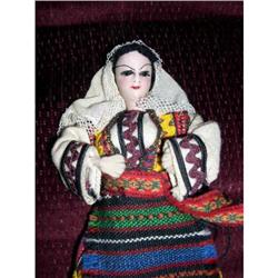 8" Cloth International Doll With Felt Hands #1635127