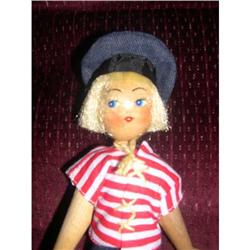 Polish Wooden Boy Doll red and white shirt #1635179