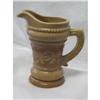Image 1 : CHOCOLATE GLASS PITCHER IN HOLLY PATTERN #1635352