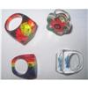 Image 1 : Groovy Selection Lot 4 Lucite "Fun" Rings, #1635485