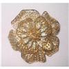 Image 1 : VENDOME Signed Gold Plated Layered Flower #1635494