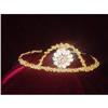 Image 1 : Beaded Wire Tiara with Rhinestone Center #1635645