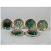 Image 1 : Set of 6 Majolica Begonia Leaf Butter Pats, #1635687